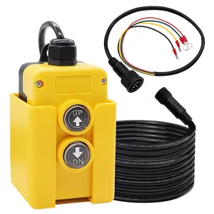 4 Wire Dump Trailer Remote Control  12V DC Up Down Control  Double Acting Hydraulic Pump Power Unit for  Lift Gate Cranes Wrecker M-G018-4W
