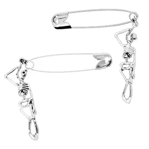 2-Pack Women’s Decorative Safety Pin Pendant – Unique Unisex Headpiece Pin