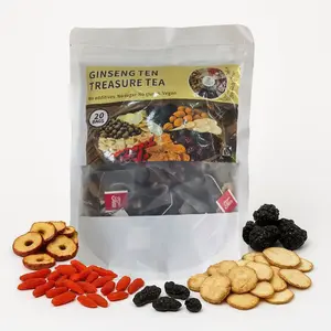 Ginseng Ten Treasures Tea Winter Organic Tea Selection  Stomach-Warming and Kidney-Nourishing Tea for All  Tea Lovers Choice Caffeine-Free Herbal Infusion
