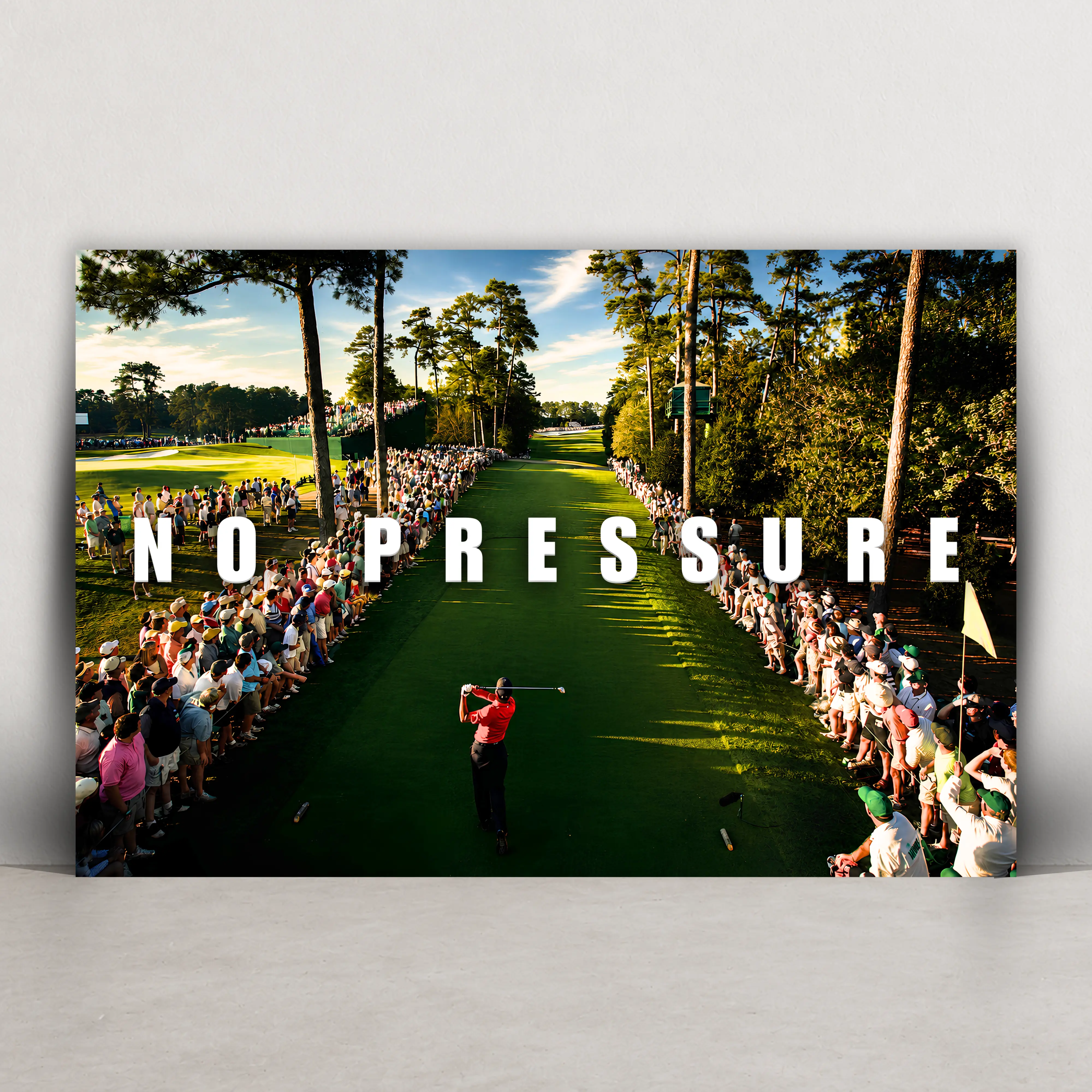 No Pressure – Golf Metal Wall Art
