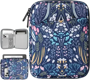 6-7 Inch Sleeve Carrying Case for 7" Kindle Colorsoft Signature Edition and All- Kindle Paperwhite, Protective Sleeve Cover Pouch Bag for 6" Kindle/Kindle Oasis/E-Reader, Night Blue