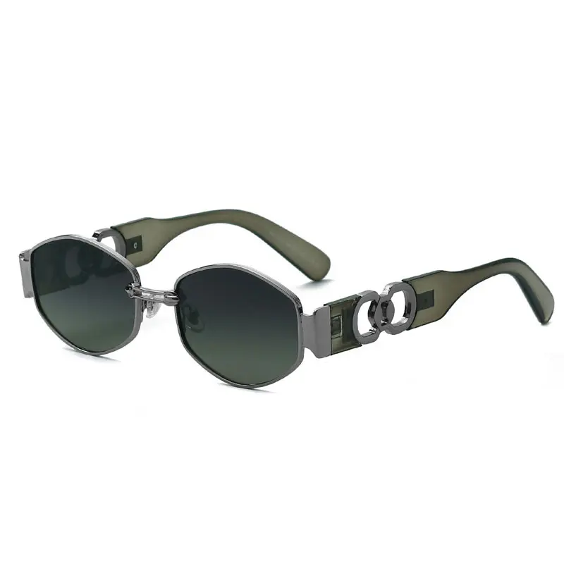 Light Gunmetal Gradient Greyish Green