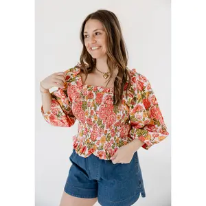 Prairie Rose Floral Top
