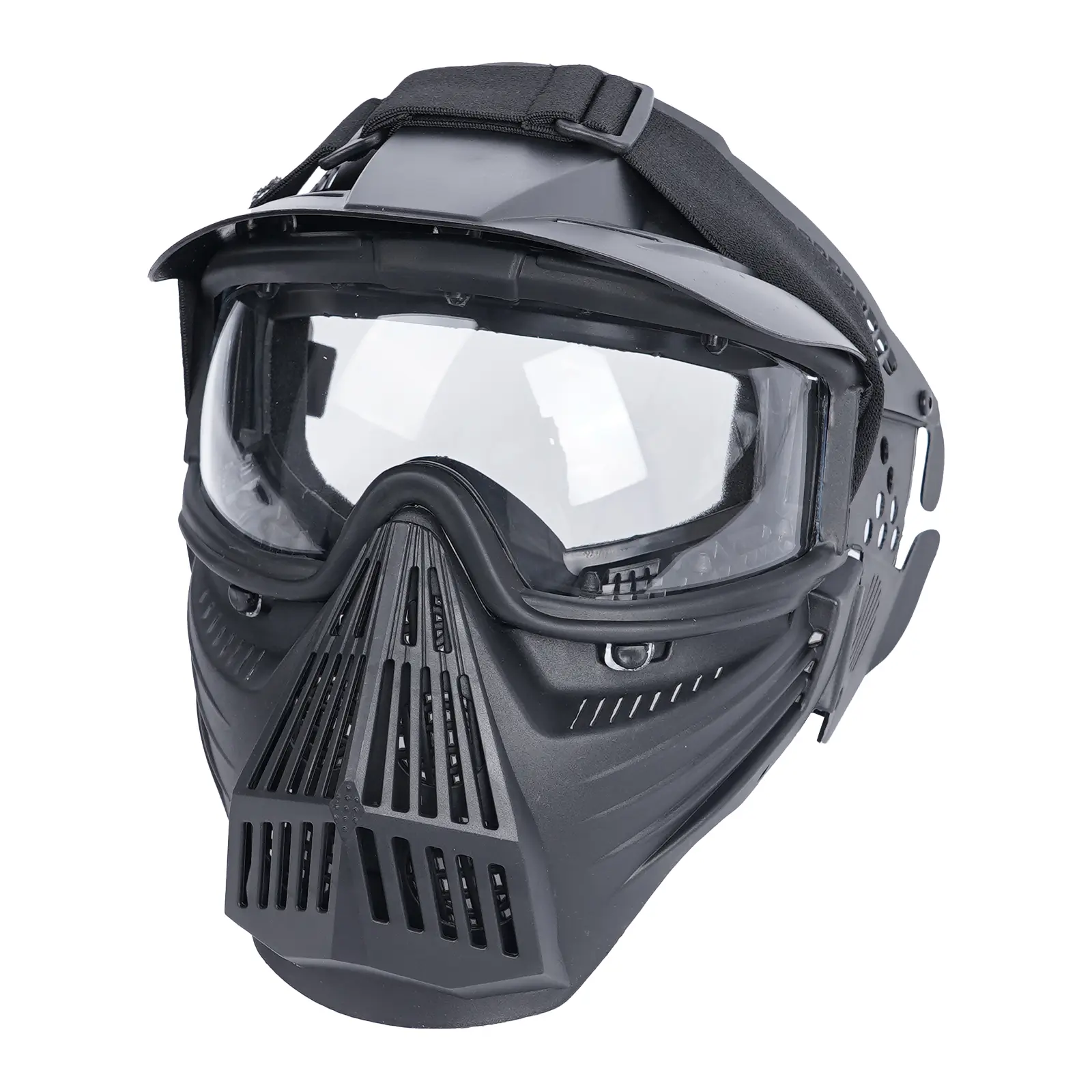 Tactical Face Shield, Airsoft face shield suitable for BB hunting, full-face tactical gear for CS games, impact-resistant goggles, and outdoor activities such as off-road motorcycling and skiing , protective full-face shield