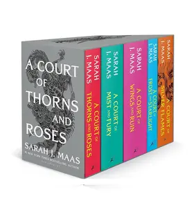 A Court of Thorns and Roses By Sarah J. Maas (5 Books Series): A Court of Thorns and Roses, Mist and Fury, Wings and Ruin, Frost and Starlight, Silver Flames  (Paperback)