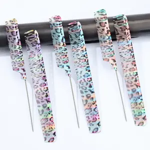 Unisex Hair Styling Stick Comb Set, Multifunctional Abs Plastic, Colorful Design, Dry Wet Use, Essential Hair Care Tools, Hair Styling Combs, 2 Piece Pack