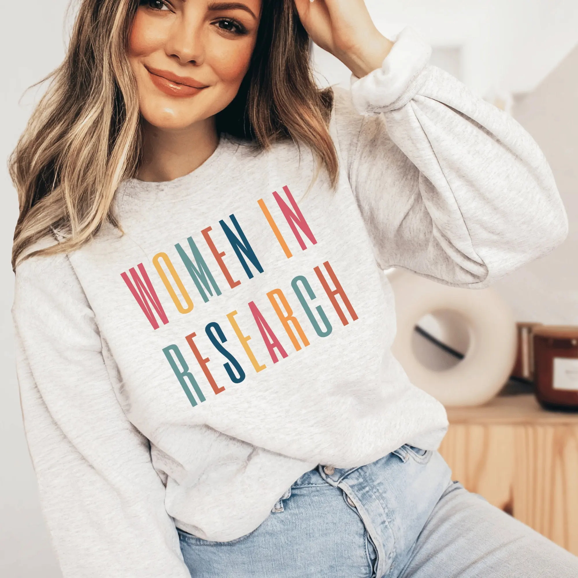 Women in Research Sweatshirt, Girl Scientist Shirt, Doctoral Thesis Phd Scientist Shirt, Scientific Research Shirt, Doctorate Sweater