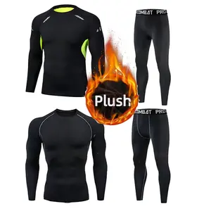 Men's Warm Underwear Set Winter Warm Underwear Long Johns Stretch Tight Sport Set The insulation effect is not good, but the ball does not improve Tech Fleece Compression Garment