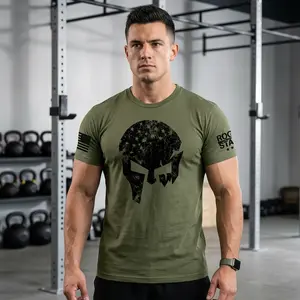 American Spartan Patriotic USA Flag Viking Men's T-Shirt S-5XL