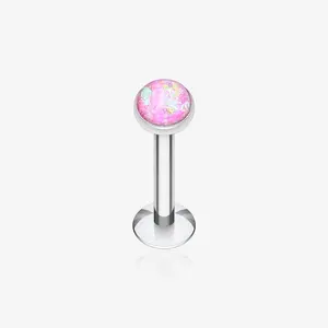 Opal Glitter Shower Dome Steel Labret