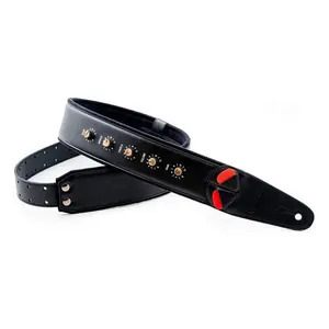 RightOn Spinal Tap Guitar Strap (Black) *USA Small Business*