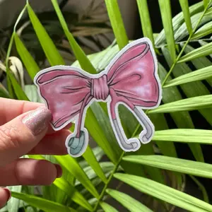 Nurse coquette sticker cute nurse sticker bow water bottle sticker waterproof sticker