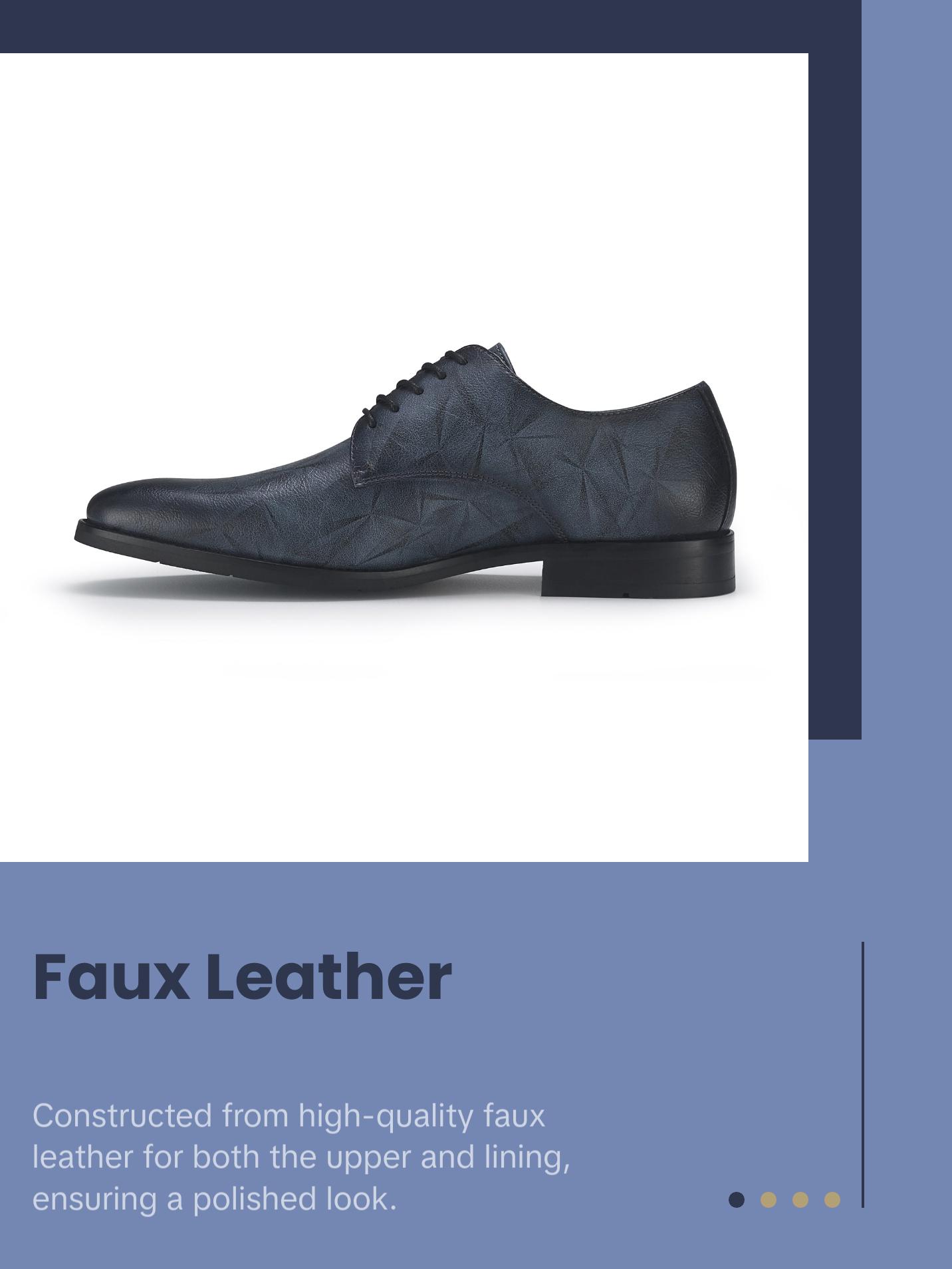 Ferro Aldo Caleb geometric pattern derby dress shoes, in Slate Grey, Men's Size 6.5 - 13