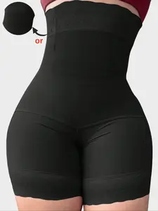 Women's Butt Lifting Shapewear Bodysuit, Detachable Straps, High Waist Lace Trim, Anti-Slip, Perfect for Workout & Daily Wear, Adjustable Strap Bodysuit