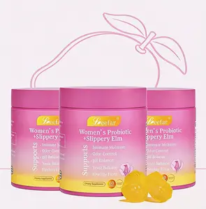 Her Juicy Feminine Probiotic Gummies, 2-in-1 WAP Probiotic Support for Women's pH Balance & Intimate Odor Control, with Slippery Elm & Prebiotic Complex