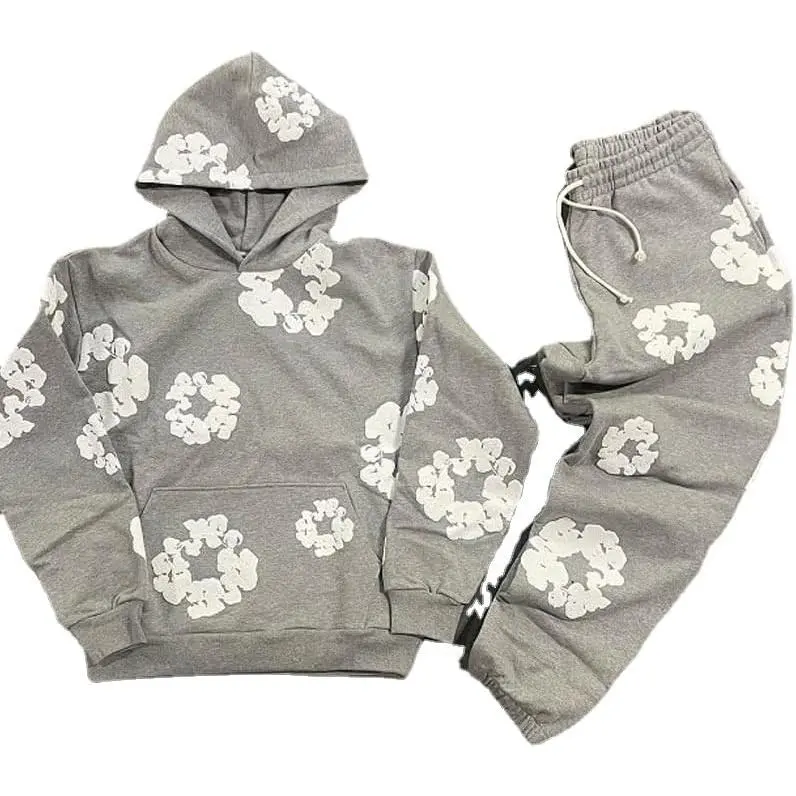 Sweater Cartoon Shark Print Round Neck Match Long Sleeve Oversized Pullover Top Harajuku Hip Hop Loose Knit Jumper