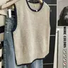 Spring & Fall Colorblock Casual Versatile Vest Pullover, Simple Fashion Leisure Fit Sweater Vest, Stylish Unisex Outerwear #GLOBAL PICKS