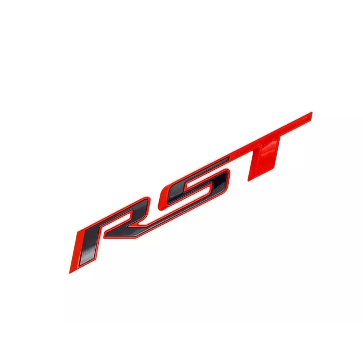 Black Red  RST Tailgate Emblm for Chevrolet Silverado Tahoe Yukon SUV