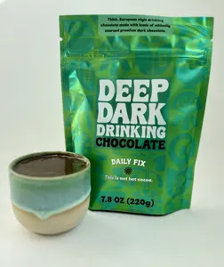 Deep Dark Drinking Chocolate Daily Fix - Thick Smooth European Style Drinking Chocolate