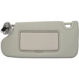 Gray Left Driver Side Sun Visor Compatible with Nissan Altima 2013 2014 2015 2016 2017 2018 with Mirror and Vanity Light Without Sunroof Replaces #   96401-3TA2A