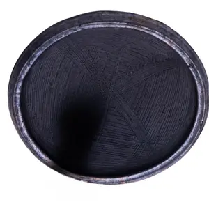 Handmade Asanka & Tapoli Set from Ghana – Traditional African Earthenware Bowl & Wooden Grinder for Fufu and Home Cooking