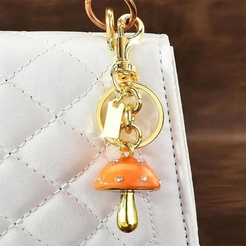 Mushroom Keychain Bag Charm Pendant Handbag Decoration Accessory for Tote Bags & Backpacks Women's Exclusive Gift