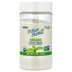 NOW Foods Better Stevia®, Organic Extract Powder, 4 oz (113 g)