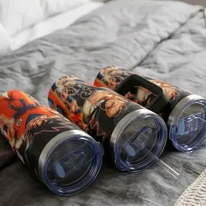 Goku Tumbler 20oz 40oz, Travel Mug with Handle and Straw, Gift For Anime Fans Water Bottles Drinkware Flasks