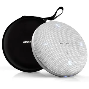AI Noise Cancellation Speakerphone M4 - Compact USB Audio Device with 360° Omnidirectional Mic, Full Duplex, AI Transcription, USB Connection, for Computers, Home Office Zoom Teams Skype Meetings