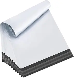 White Poly Mailers 10x13in 100pk | 4mil Waterproof & Tear-Proof | Industrial Adhesive Seals for Clothing/Ecommerce Shipping (USPS-Compliant)