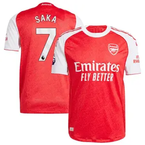Unisex Soccer Arsenal Team #7SAKA  Champions League Playoffs 2026 Home On Field Jersey - Blue