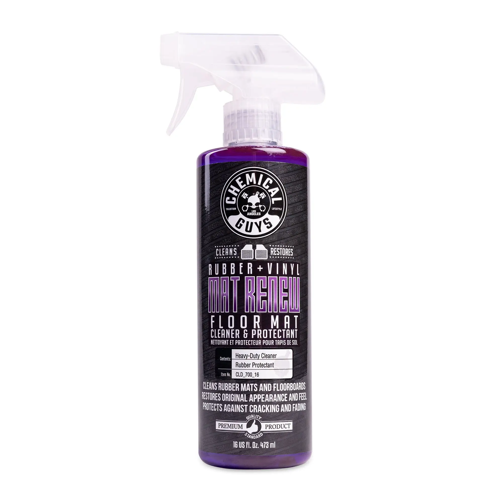 CHEMICAL GUYS Mat ReNew Rubber & Vinyl Floor Mat Cleaner and Protectant - Clean, Restore, and Protect Floor Mats Against Cracking and Fading