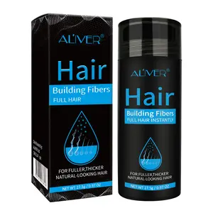 Aliver Hair Building Fibers, 27.5g Fill In Fine or Thinning Hair Instantly Thicker, Natural Formula Hair Fiber-Black Haircare Keratin