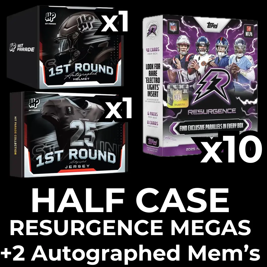 BREAK#1596 First Half Case Resurgence Mega + Autographed Mini Helmet & Jersey - 2025 NFL - PYT!