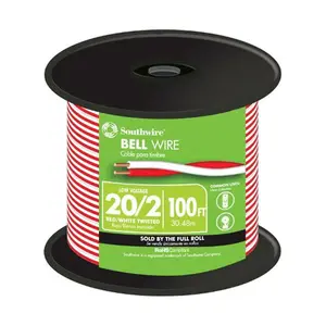 Southwire 56750023 30V Bell Wire, 100 ft., Copper Wire, Low Voltage