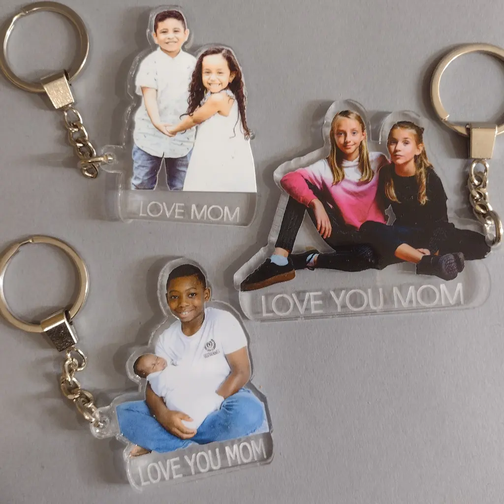 Custom Picture Photo UV Printed Key Chain With Your Name