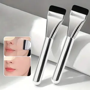Ultra-Thin Makeup Brush for Light Contouring, Flat Head Face Mask Brush, Foundation Blending Brush, Contoured Foundation Brush, Essential Beauty Tool, Makeup Brushes Set