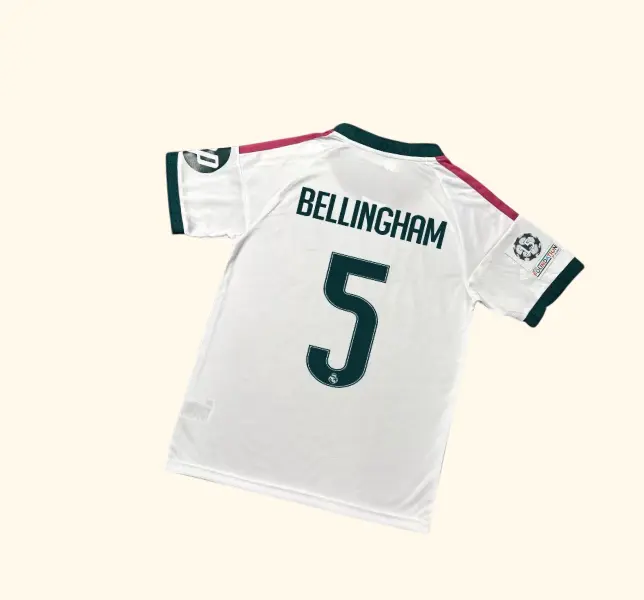 White Gold Soccer Jersey – Breathable Quick-Dry Football Shirt for Men Women