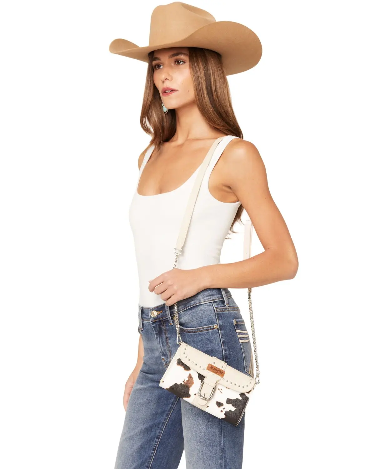 Wrangler Women's X Boot Barn Women'S Cow Print Buckle Clutch - Shy05-W136bg