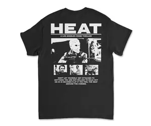 Heat Michael Mann T-Shirt Tee Vintage Style Movie, 90s Film Merch
