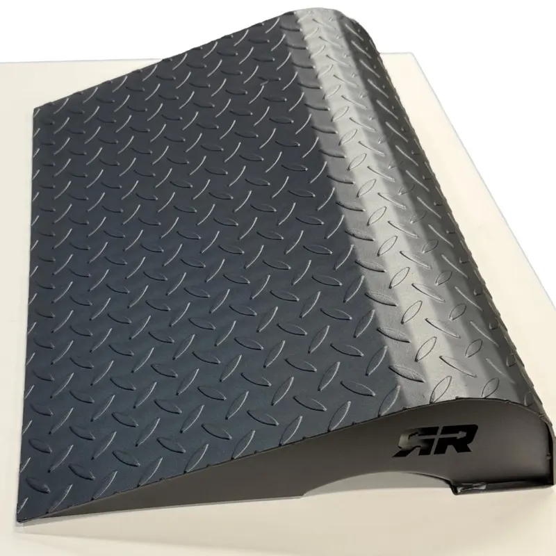 Ripped Ramp 2.0 - 21lbs Solid Steel, 24x18x5 Inches, Rounded Edge for Calf Raises, Classic Resistance Band Integration, Protective Band Sleeve, Versatile for Squats & RDLs