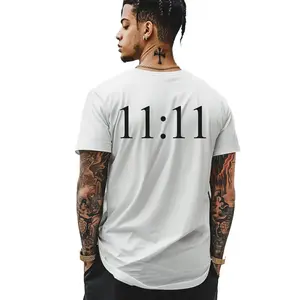 Lightweight Cotton T-shirt with 1111 graphic for Men summer style