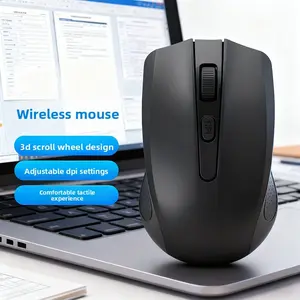 Wireless Mouse Single Mode (2.4g) + Battery Design, Long Lasting, Easy Replacement, Simple Aesthetic, Suitable for Office, Dorm, Travel
