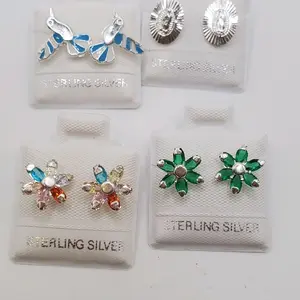 925 sterling silver earrings with screw-on Mexican silver casual