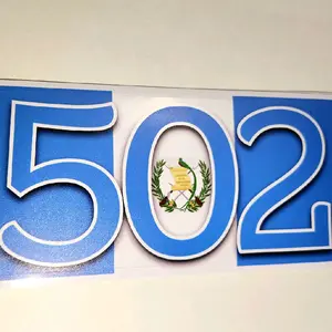 Guatemala 502 vinyl decal sticker calcomanía pegatina
