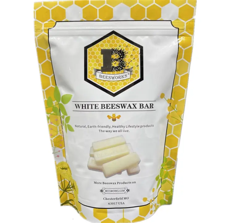 Beesworks White Beeswax Bars (6 oz) | 100% Pure, Cosmetic Grade, Triple-Filtered Beeswax for DIY Skin care, Lip Balm, Lotion and Candle Making (1 oz Bars - Pack of 6)