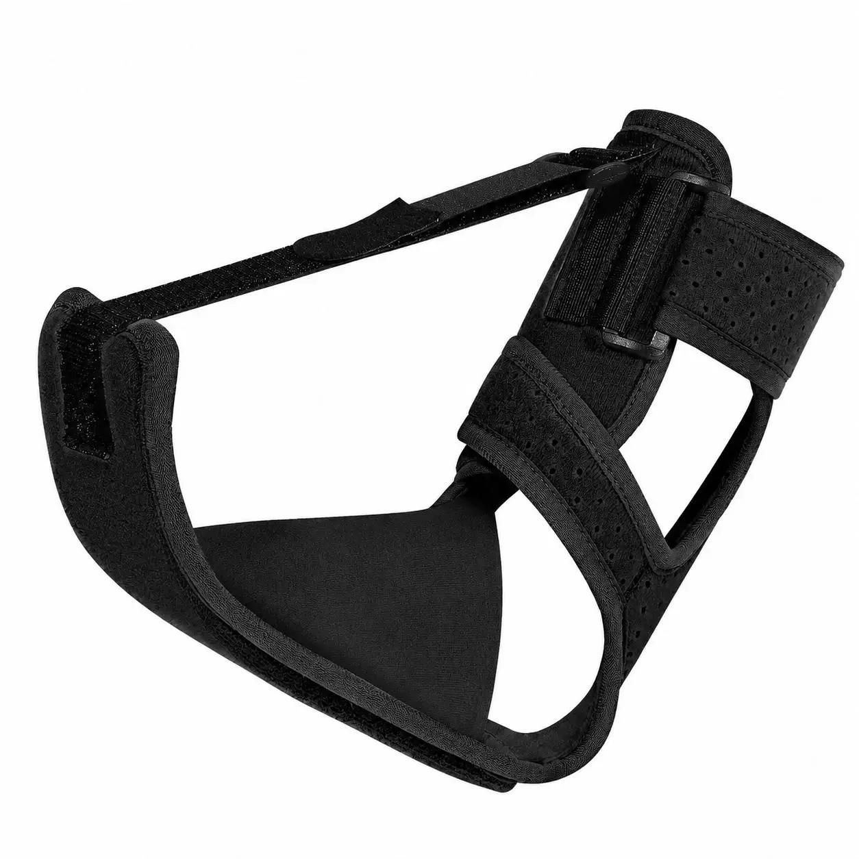 Medical-Grade Adjustable Night Splint for Plantar Fasciitis Pain Relief - Healthcare Foot Support with Contoured Arch Cushion, Breathable Fabric, Wearable Straps for Achilles Tendonitis Use