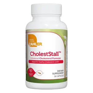 Zahler CholestStall Advanced Cholesterol Formula – 600mg Citrus Bergamot Supplement with Albedo Fiber & Cardoon Leaf – Healthy Heart Support – Vegetarian, Non-GMO, Kosher, Made in USA (30 Capsules)