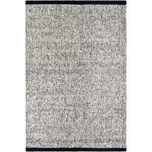 Nenet Black Hand Woven Area Rug