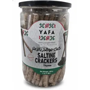YAFA Thyme-Flavored Saltine Crackers, Savory Snack, 400g